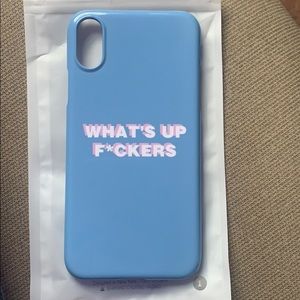 sadie crowell ‘Whats up F*ckers’ Iphone X case